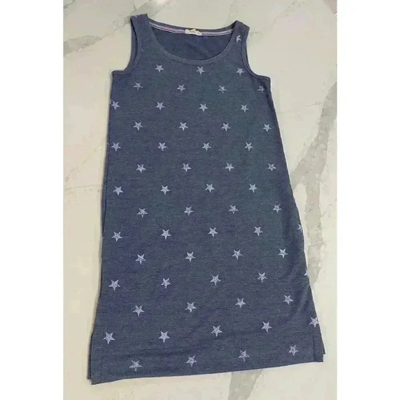 Jane and Delancey Blue White Star Print Tank Top Dress Women’s Size XS - Picture 1 of 6